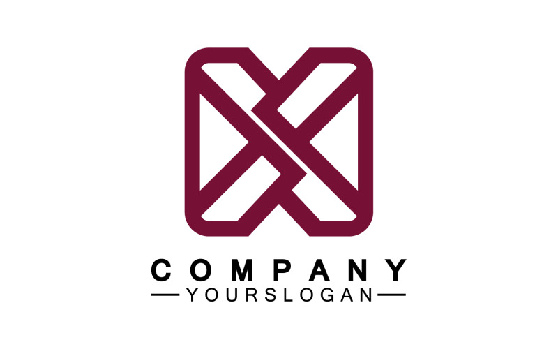 X initial name logo company vector v38 Logo Template