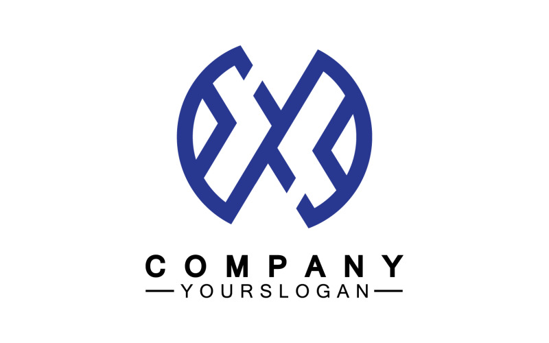 X initial name logo company vector v39 Logo Template