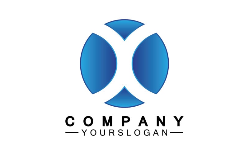 X initial name logo company vector v42 Logo Template