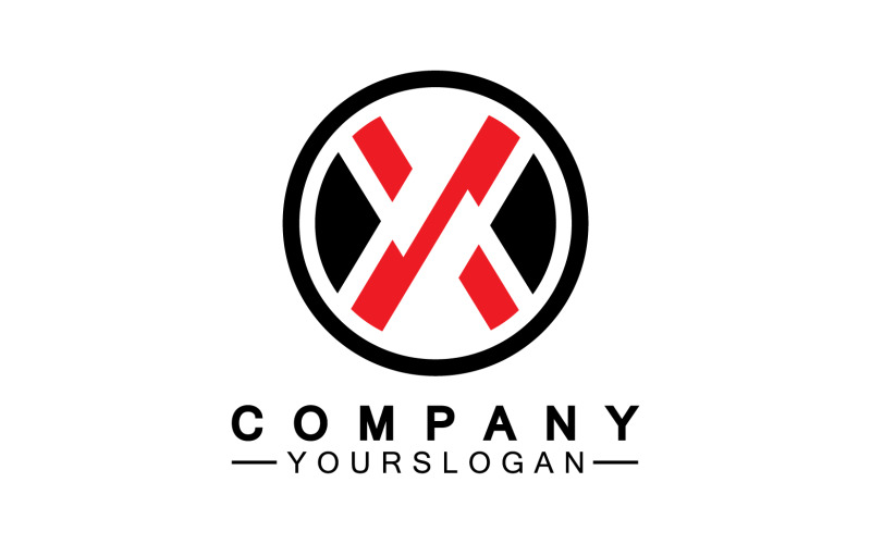 X initial name logo company vector v43 Logo Template