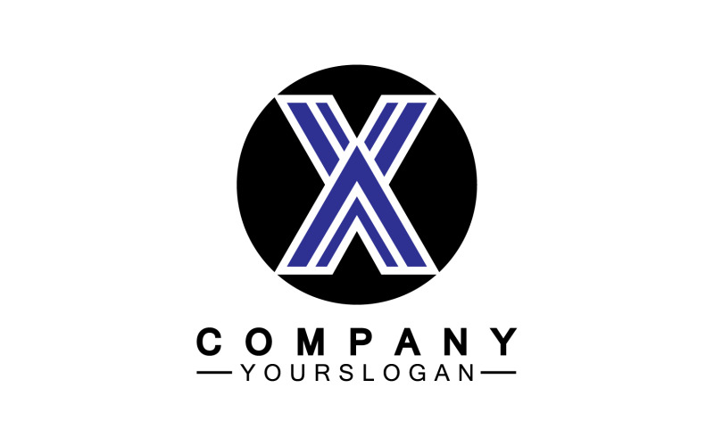 X initial name logo company vector v46 Logo Template
