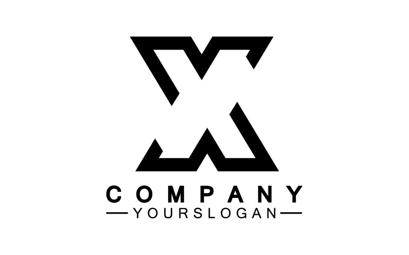 X initial name logo company vector v5 Logo Template