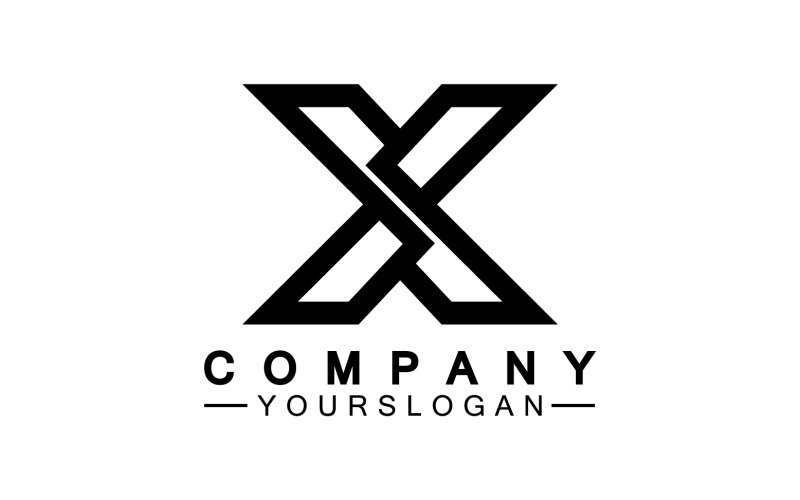 X initial name logo company vector v9 Logo Template