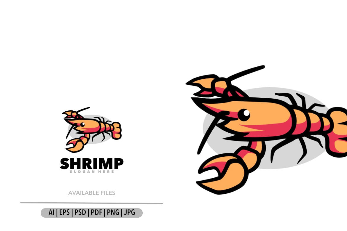 Template #356613 Crab Shrimp Webdesign Template - Logo template Preview