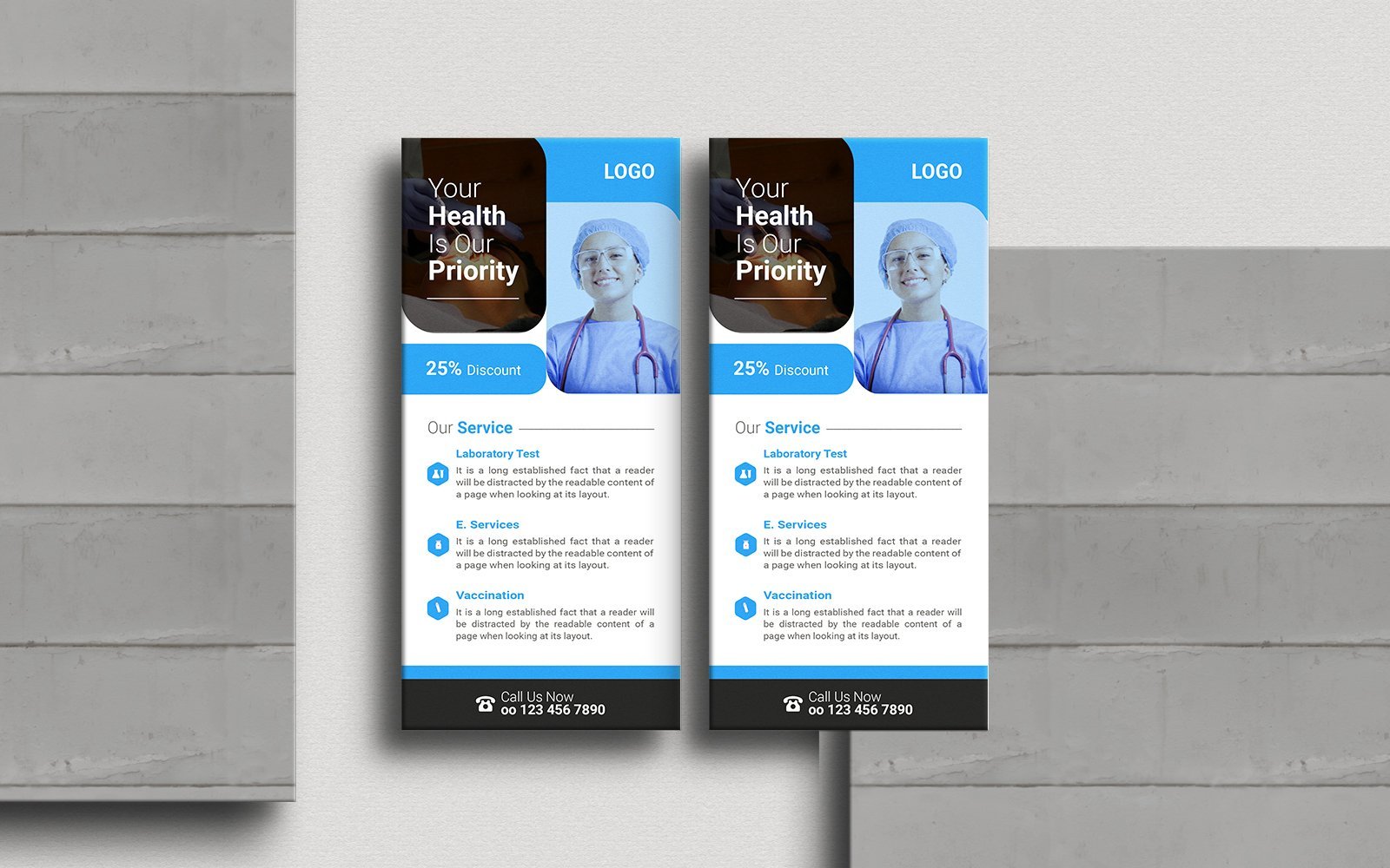 Template #356690 Flyer Doctor Webdesign Template - Logo template Preview