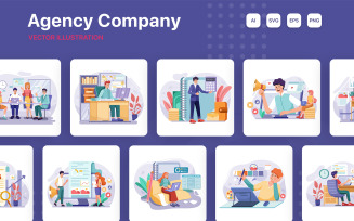 M259_ Agency Company Illustration Pack