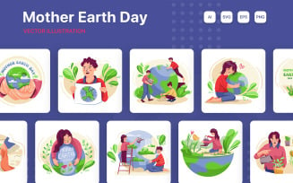 M263_ Mother Earth Day Illustration Pack