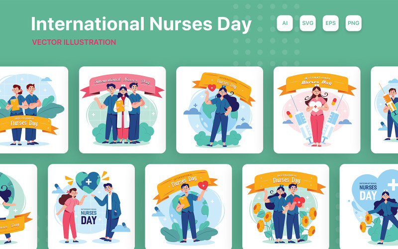 M264_ International Nurses Day Illustration Pack