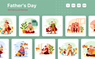 M273_ Father's Day Illustration Pack