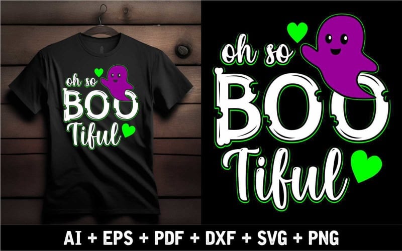 Oh So Boo Tiful Or Beautiful Halloween Design Shirt T-shirt