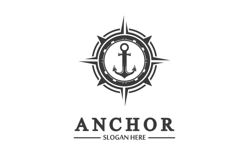 Anchor icon logo template vector v13 Logo Template