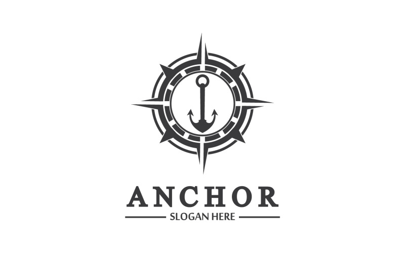 Anchor icon logo template vector v31 Logo Template