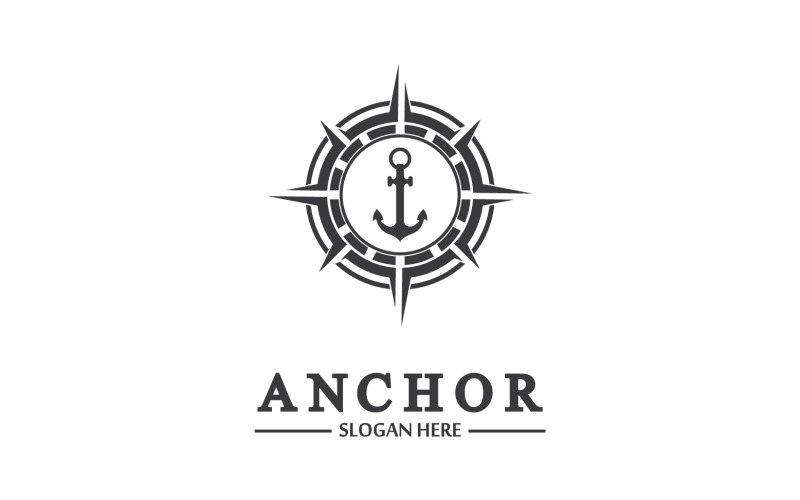Anchor icon logo template vector v33 Logo Template