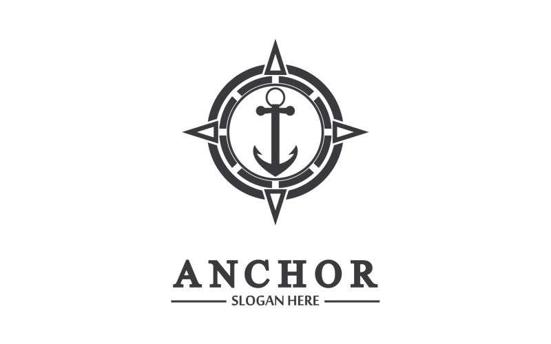 Anchor icon logo template vector v38 Logo Template