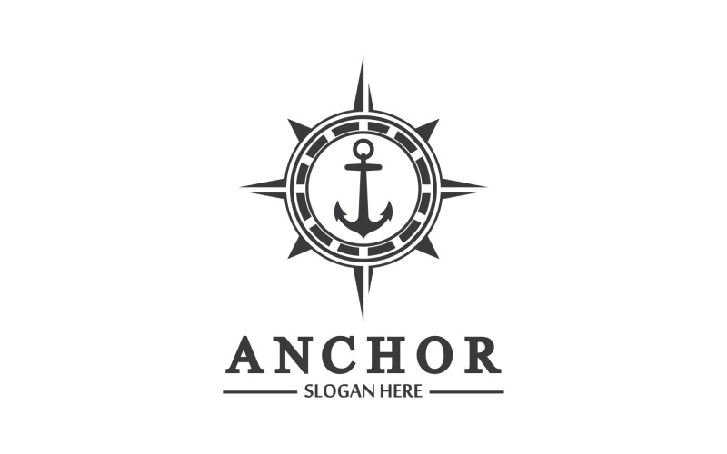 Anchor icon logo template vector v42 Logo Template