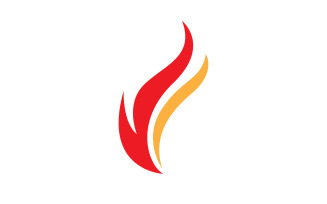 Burning fire flame hots logo icon v20