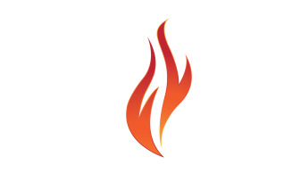 Burning fire flame hots logo icon v29