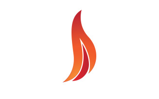 Burning fire flame hots logo icon v32