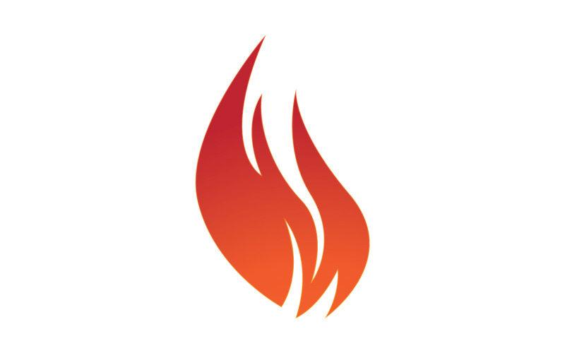 Burning fire flame hots logo icon v33 Logo Template