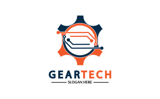 Gear Tech icon vector logo v20