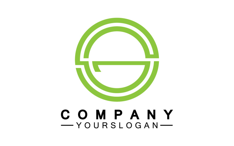 Initial letter G logo icon vector v10 Logo Template