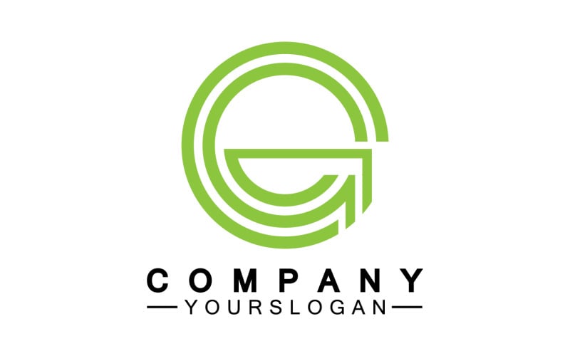 Initial letter G logo icon vector v11 Logo Template