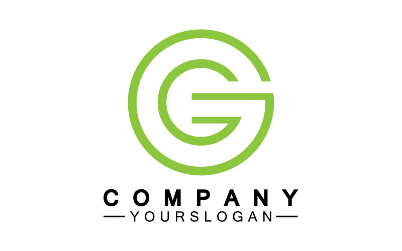 Initial letter G logo icon vector v16 Logo Template