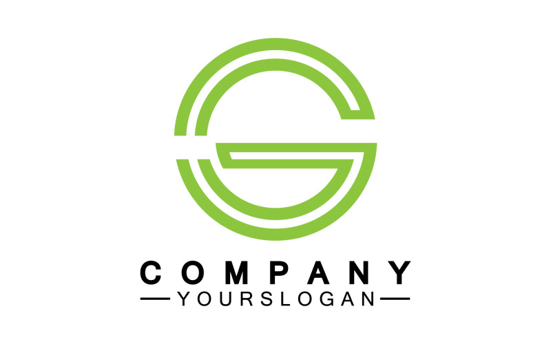 Initial letter G logo icon vector v17 Logo Template