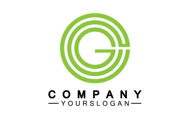 Initial letter G logo icon vector v19 Logo Template