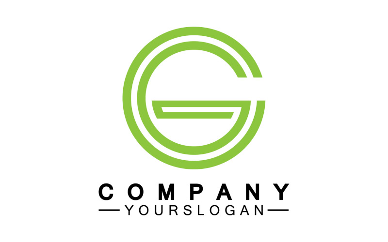 Initial letter G logo icon vector v22 Logo Template