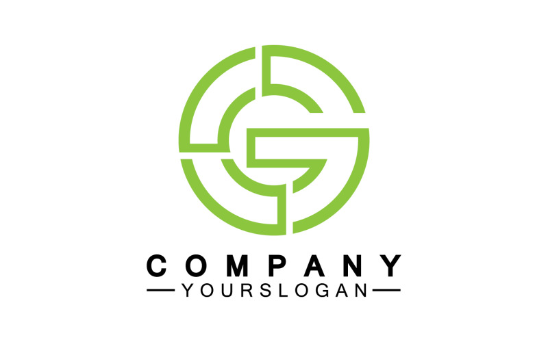 Initial letter G logo icon vector v23 Logo Template