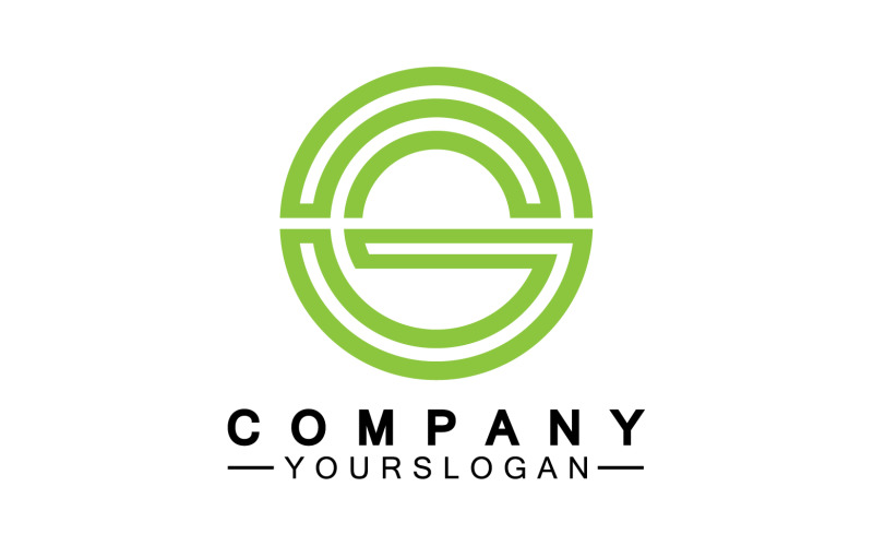 Initial letter G logo icon vector v29 Logo Template
