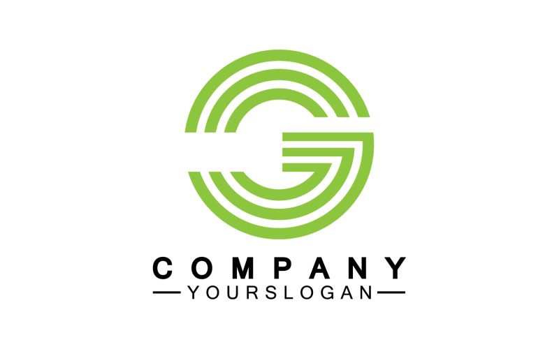 Initial letter G logo icon vector v32 Logo Template