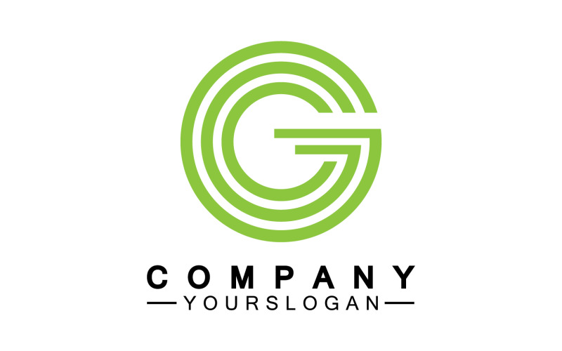 Initial letter G logo icon vector v35 Logo Template