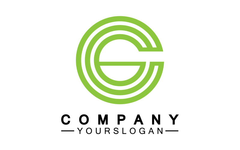 Initial letter G logo icon vector v38 Logo Template