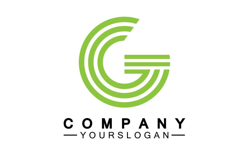 Initial letter G logo icon vector v40 Logo Template