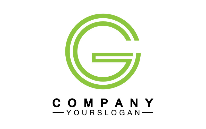 Initial letter G logo icon vector v7 Logo Template