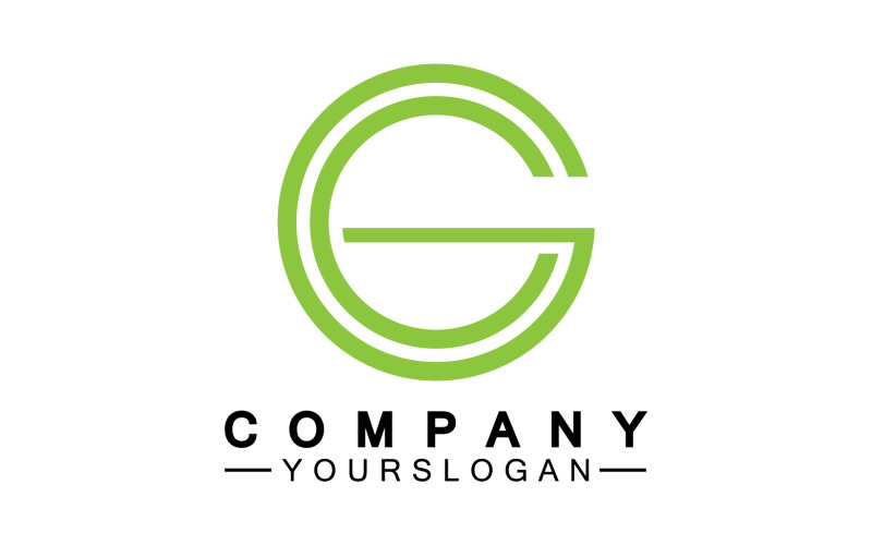 Initial letter G logo icon vector v9 Logo Template