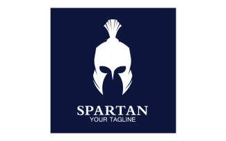 Spartan helmet gladiator icon logo vector v10