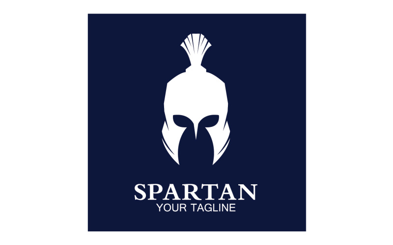 Spartan helmet gladiator icon logo vector v10 Logo Template