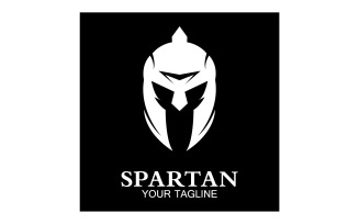 Spartan helmet gladiator icon logo vector v1