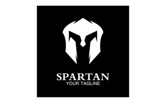 Spartan helmet gladiator icon logo vector v7