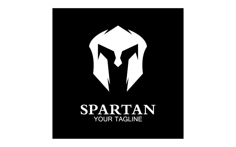 Spartan helmet gladiator icon logo vector v7 Logo Template