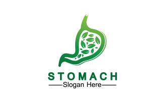 Health stomach icon logo vector template logo v10