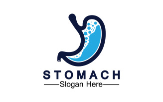 Health stomach icon logo vector template logo v11