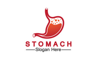 Health stomach icon logo vector template logo v13