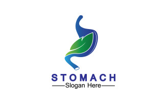 Health stomach icon logo vector template logo v14