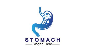 Health stomach icon logo vector template logo v15