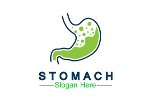 Health stomach icon logo vector template logo v17