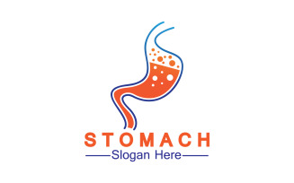 Health stomach icon logo vector template logo v18